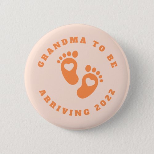 Grandma to be badge button