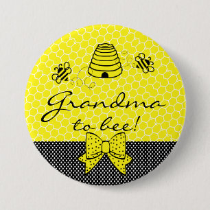 Grandma To Be Bee Pinback Button
