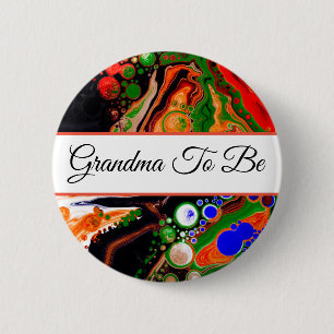 Grandma To Be   Boy's  Baby Shower   Button