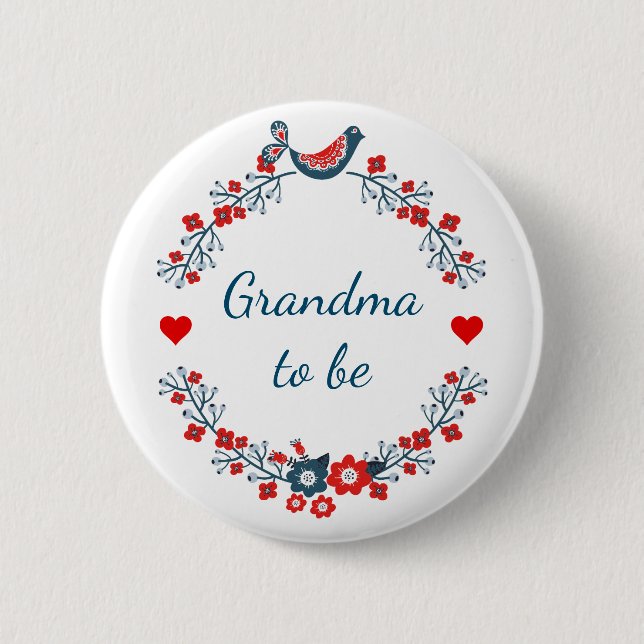 Grandma To Be Button (Front)