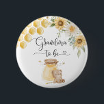 Grandma to be Button. Sunflower honey bear Button<br><div class="desc">Grandma to be Button. Sunflower honey bear button.
Matching items available.</div>