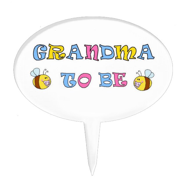 Grandma To Be Cake Topper (Front)