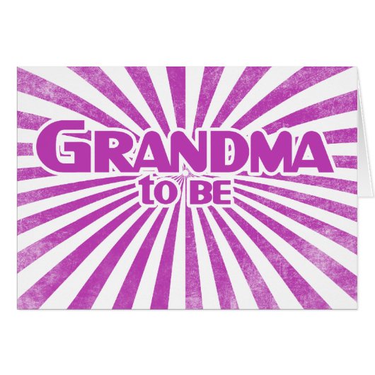 Grandma to Be Cards (Front Horizontal)