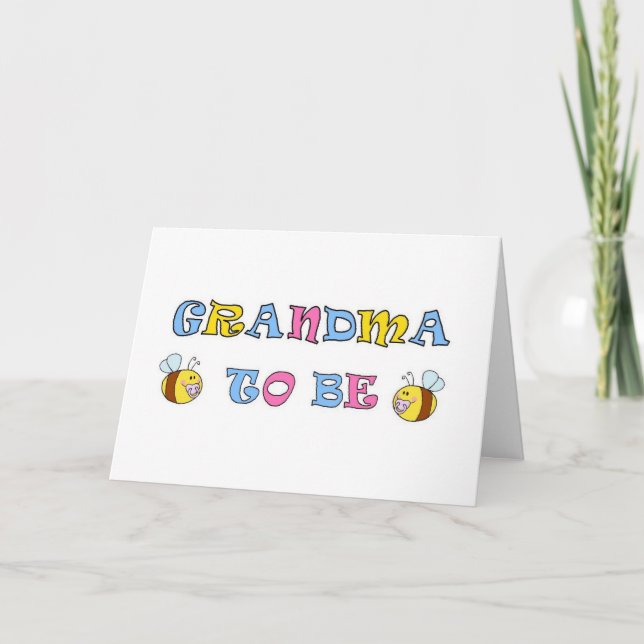 Grandma To Be Congratulations card (Front)