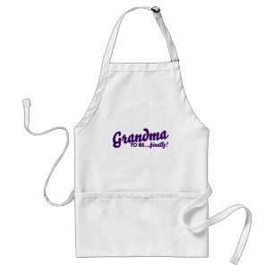 Grandma to be finally adult apron
