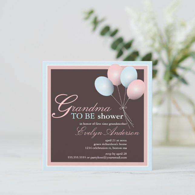 Grandma to be First Grandchild Baby Shower Invitation - Main Image