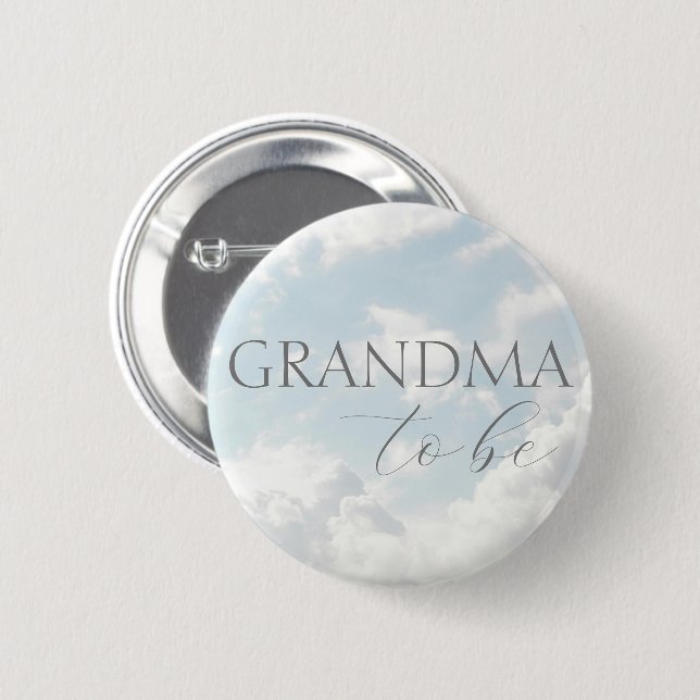 Grandma To Be Heaven Sent Baby Shower Button (Front & Back)