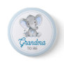 Grandma to be New Granny Baby Boy Shower Elephant Button