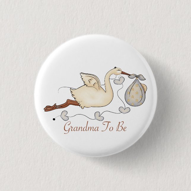 Grandma To Be Pinback Button (Front)