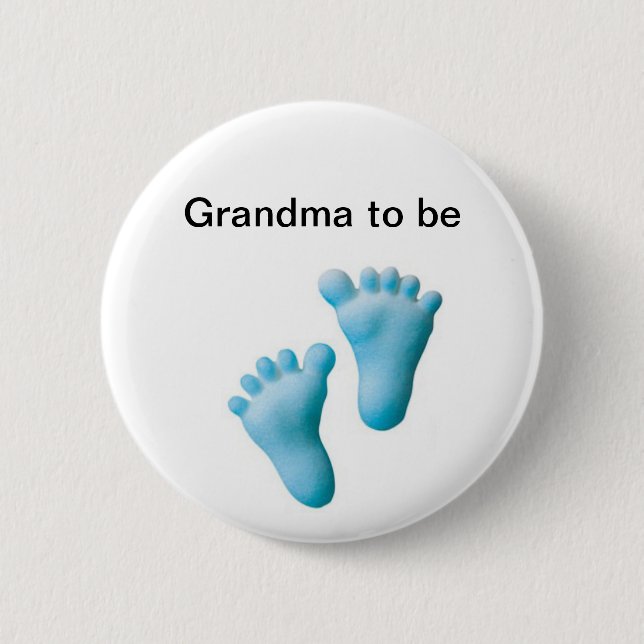 Grandma to be pinback button (Front)
