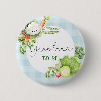 Grandma to be vegetables blue locally grown baby