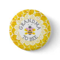 Grandma to Bee Baby Shower Button