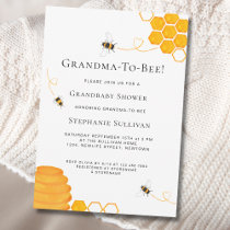 Grandma To Bee Baby Shower Invitation