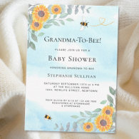 Grandma-To-Bee Baby Shower Invitation