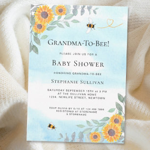 Grandma-To-Bee Baby Shower Invitation