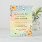 Grandma-To-Bee Baby Shower Invitation (Standing Front)