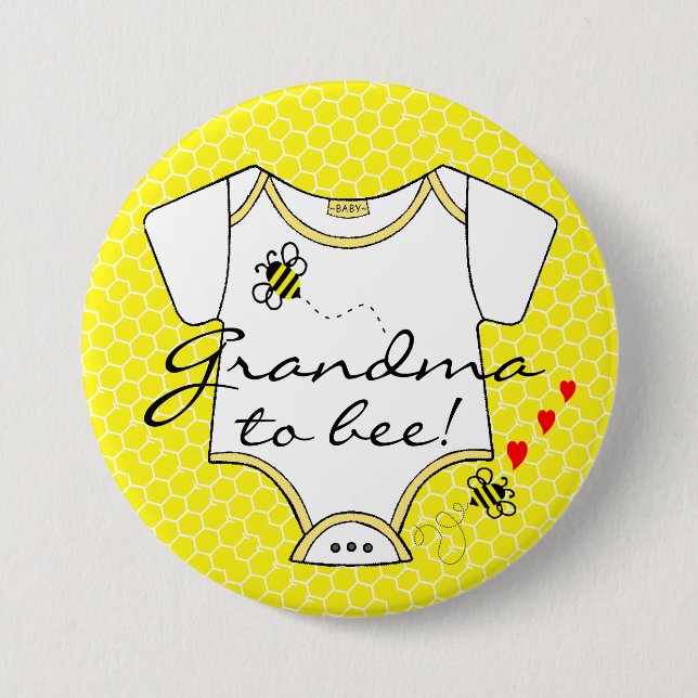 Grandma To Bee Button (Front)
