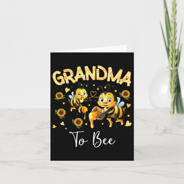 Grandma To Bee Funny Mother's Day  Card (Front)