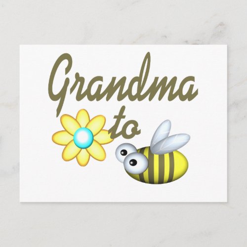 Grandma to Bee Postcard