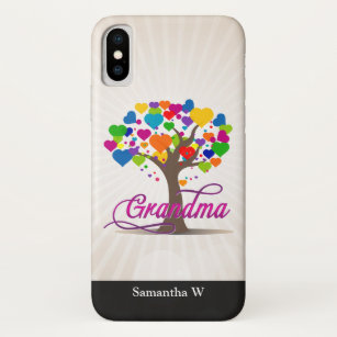 Grandma Tree of Life Hearts iPhone X Case