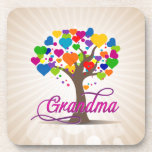 Grandma Tree of Life Hearts Coaster