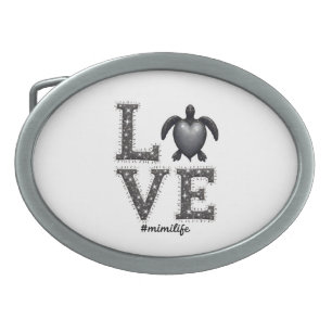 Grandma Turtle - Love Mimi Life Sea Turtle, Mimi T Belt Buckle