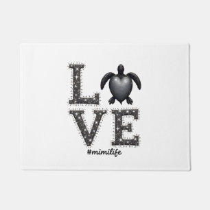 Grandma Turtle - Love Mimi Life Sea Turtle, Mimi T Doormat
