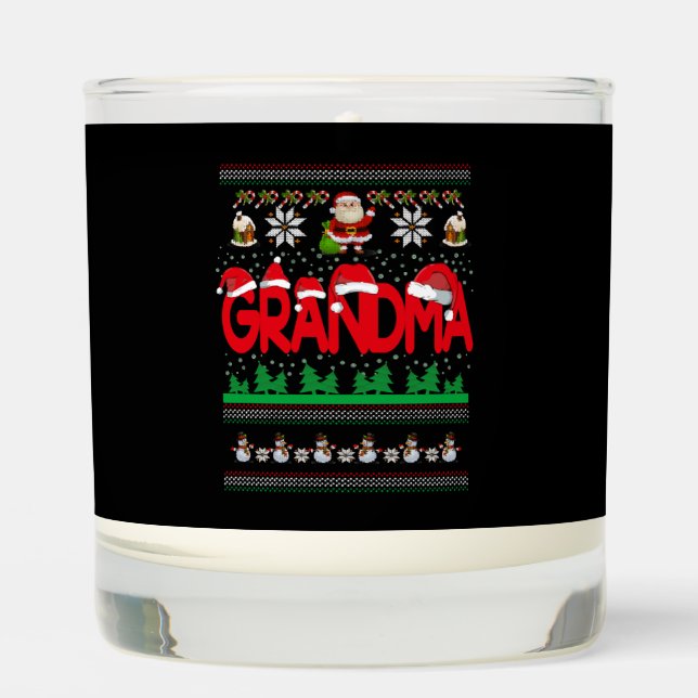 Grandma Ugly Christmas Sweater Scented Candle (Front)