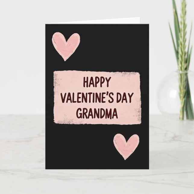 Grandma Valentines Day Greeting Card (Front)