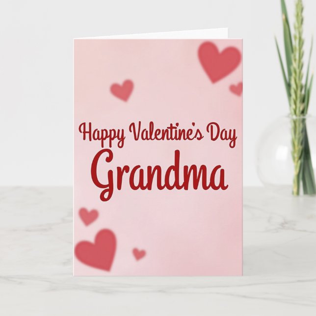 Grandma Valentines Day Heartfelt Card (Front)