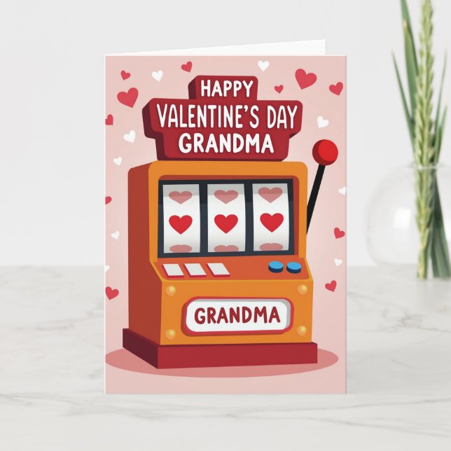 Grandma Valentines Day Jackpot Card (Front)