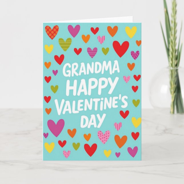 Grandma Valentines Day Love Card (Front)