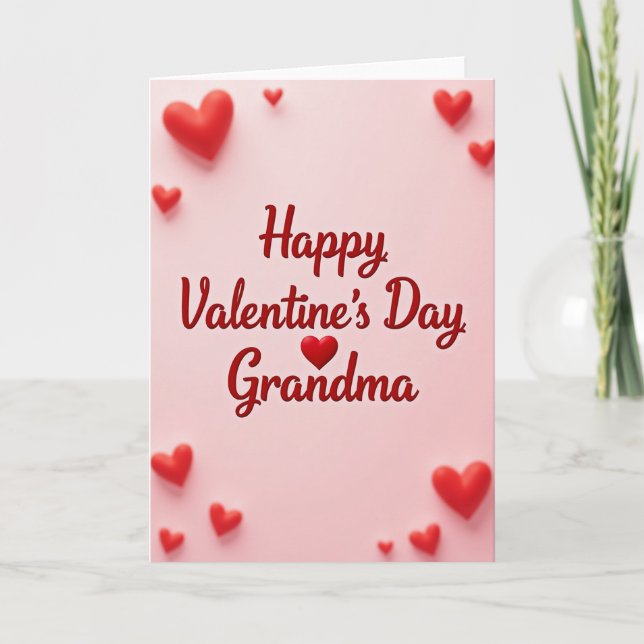 Grandma Valentines Day Sweet Card (Front)
