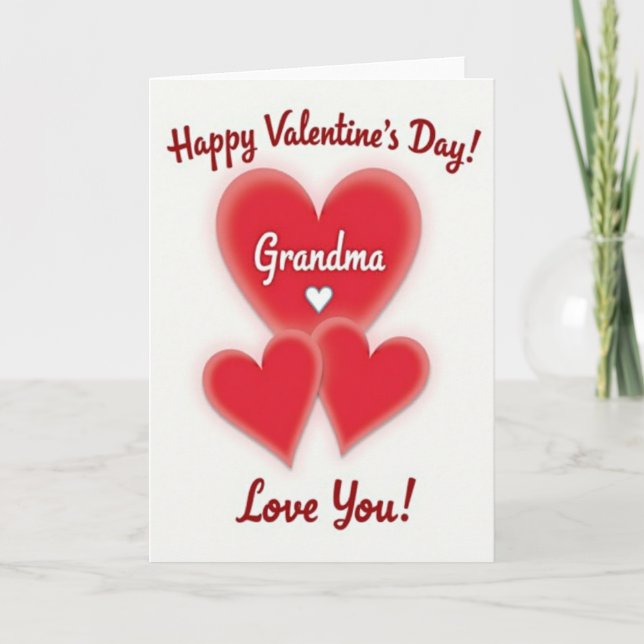 Grandma Valentines Love Card (Front)