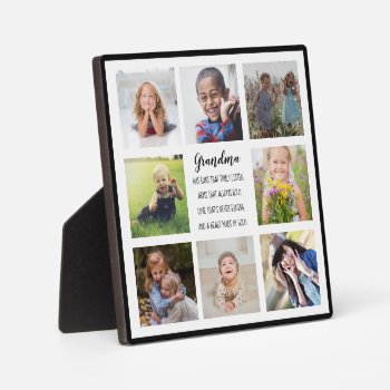 Grandma Verse 8 Photo Tabletop Plaque With Easel by PartyHearty at Zazzle