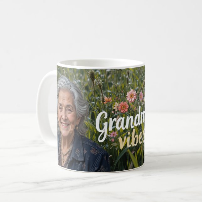 Grandma Vibes Coffee Mug (Front Left)