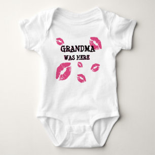 GRANDMA WAS HERE BABY KISSES BABY BODYSUIT