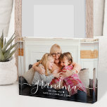 Grandma | We Love You Cute Photo Block<br><div class="desc">Grandma We Love You Cute Photo Block features a trendy, modern typeface with a charming heart and space for names. This minimal photo block has a single photo template for your favorite picture of Grandma and her grandchildren. It's the perfect gift for Mother's Day, her birthday, or Christmas. Show Grandma...</div>
