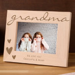 Grandma We Love You Etched Frame with Names Engraved Frames<br><div class="desc">Capture your best memories with your grandma forever with our beautiful etched frames. These frames are the perfect way to display your favorite  photos with your grandma and they make a great gift for Mother's Day,  Christmas,  holidays or her birthday.</div>