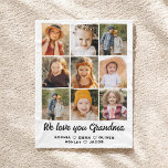 Grandma We Love you Hearts Modern Photo Collage Fleece Blanket<br><div class="desc">The Grandma 8-Photo Personalized Custom Text Gift Fleece Blanket is a heartwarming and unique way to show Grandma your love. Featuring a collage of eight cherished family photos, this blanket is personalized with custom text to create a one-of-a-kind keepsake. Made from soft, cozy fleece, it provides both warmth and a...</div>