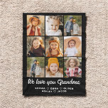 Grandma We Love you Hearts Modern Photo Collage Fleece Blanket<br><div class="desc">The Grandma 8-Photo Personalized Custom Text Gift Fleece Blanket is a heartwarming and unique way to show Grandma your love. Featuring a collage of eight cherished family photos, this blanket is personalized with custom text to create a one-of-a-kind keepsake. Made from soft, cozy fleece, it provides both warmth and a...</div>