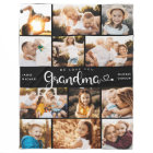Grandma We Love you Hearts Modern Photo Collage