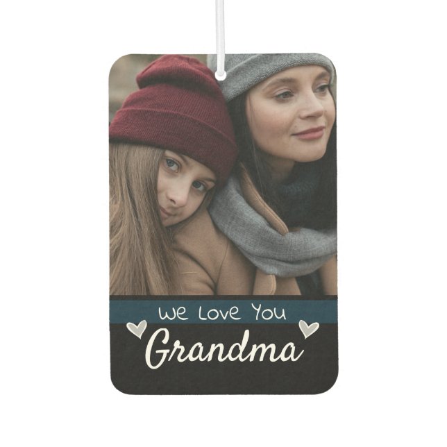 Grandma We Love You One Photo Air Freshener (Front)