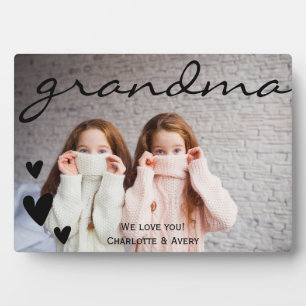 Grandma We Love You Personalized Photo Plaque