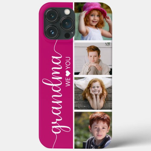 Grandma We Love You Photo iPhone 13 Pro Max Case