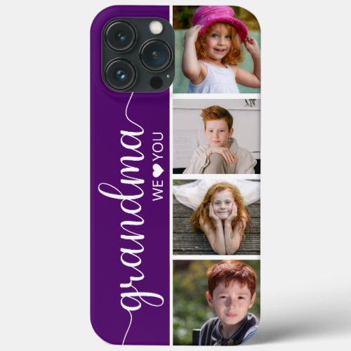 Grandma We Love You Photo iPhone 13 Pro Max Case