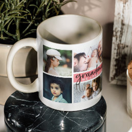 Grandma We Love You Photo Collage Coffee Mug