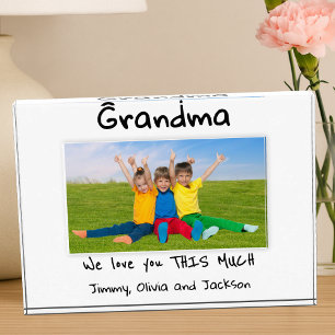Grandma We Love You This Much Photo Christmas Gift