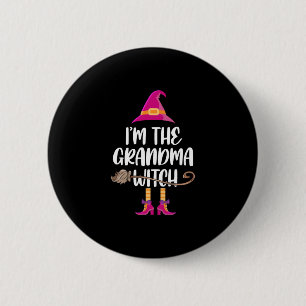 Grandma Witch Halloween Costume Gift,Halloween Button
