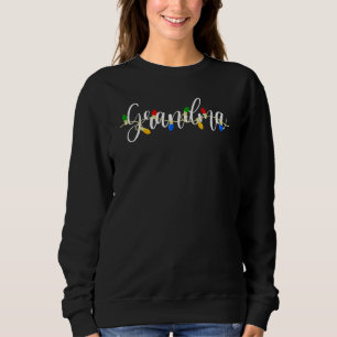 Grandma Xmas Light Family Matching Christmas Group Sweatshirt